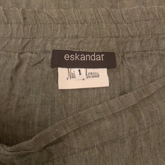 Eskandar Neiman Marcus Long Maxi Skirt Front Pockets Made in England Size 1 - Picture 7 of 9